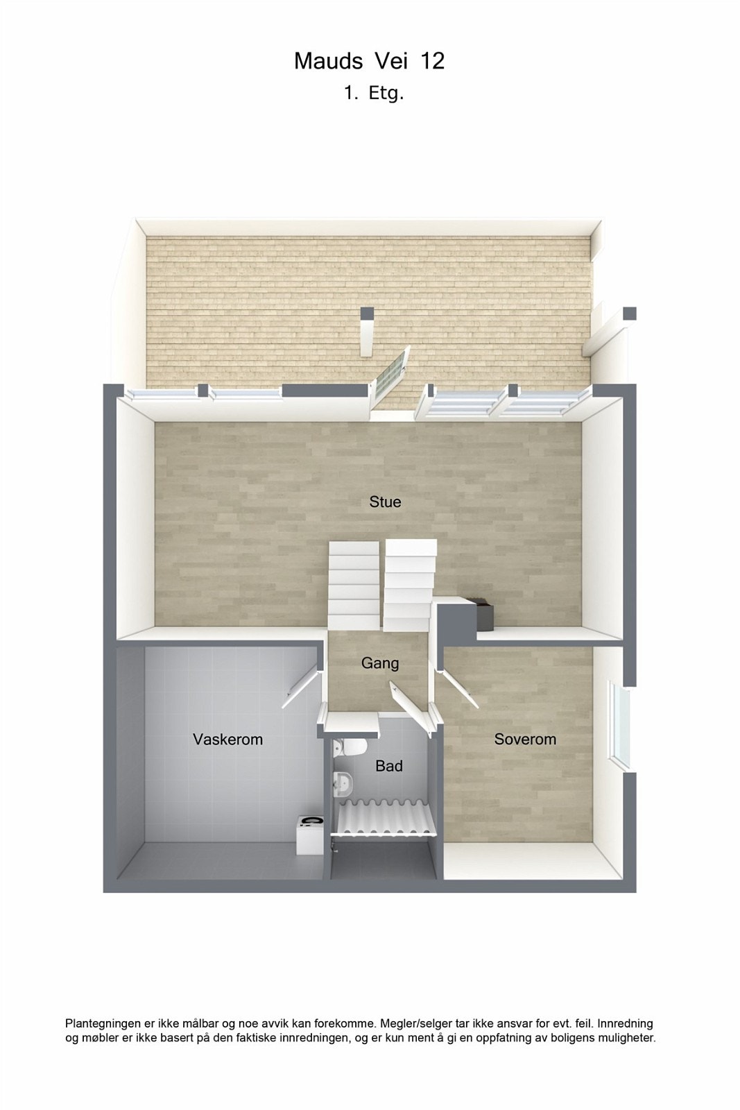 Plantegning 1. plan Galleribilde