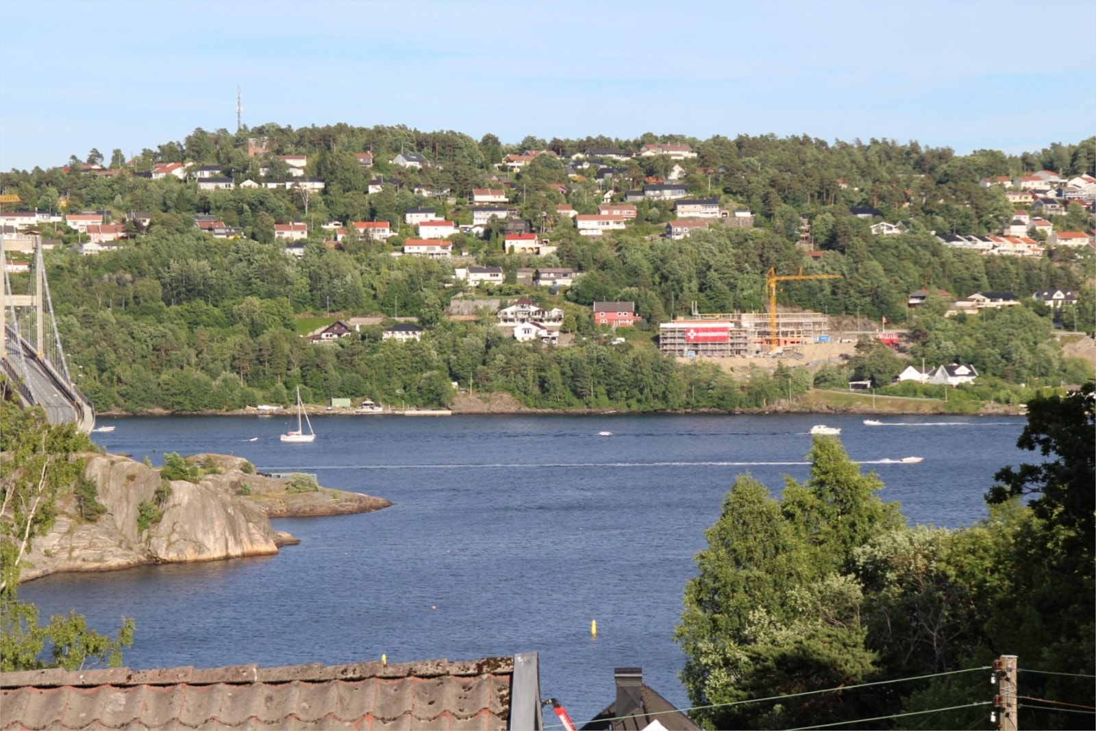 zoomet utsikt mot Topdalsfjorden Galleribilde