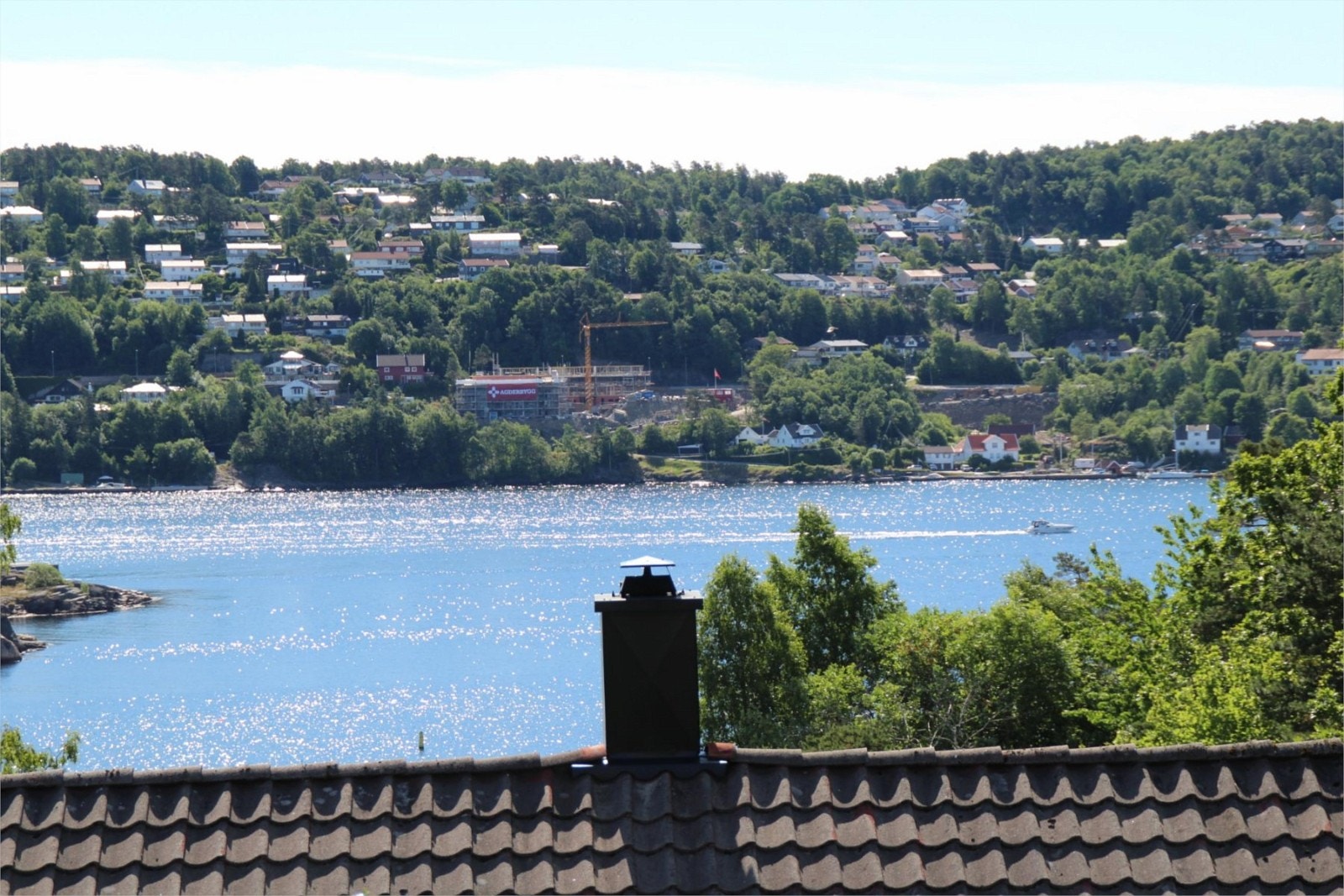 Zoomet utsikt mot Topdalsfjorden Galleribilde