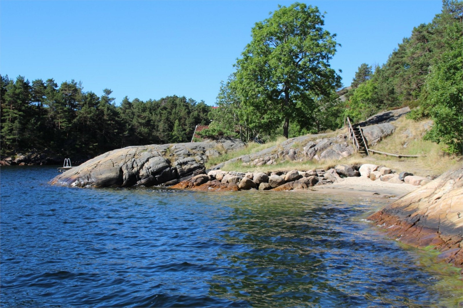 Fra badeplassen ved Narviga Galleribilde