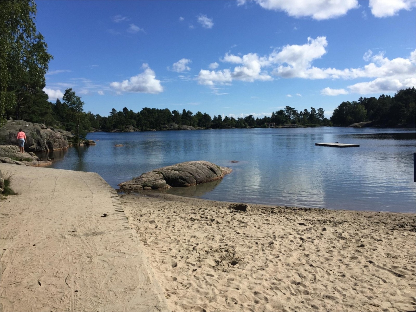 Fra badeplass (ferskvann) i Baneheia ved 3 stampe Galleribilde