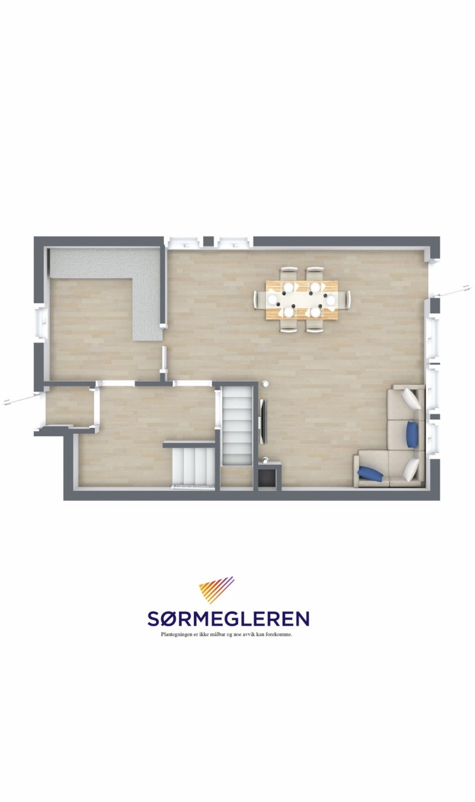 Plantegning 1. etg. Galleribilde