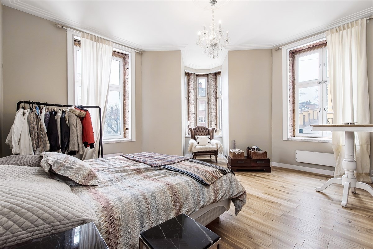 Hovedsoverommet er stort og herskapelig. Galleribilde