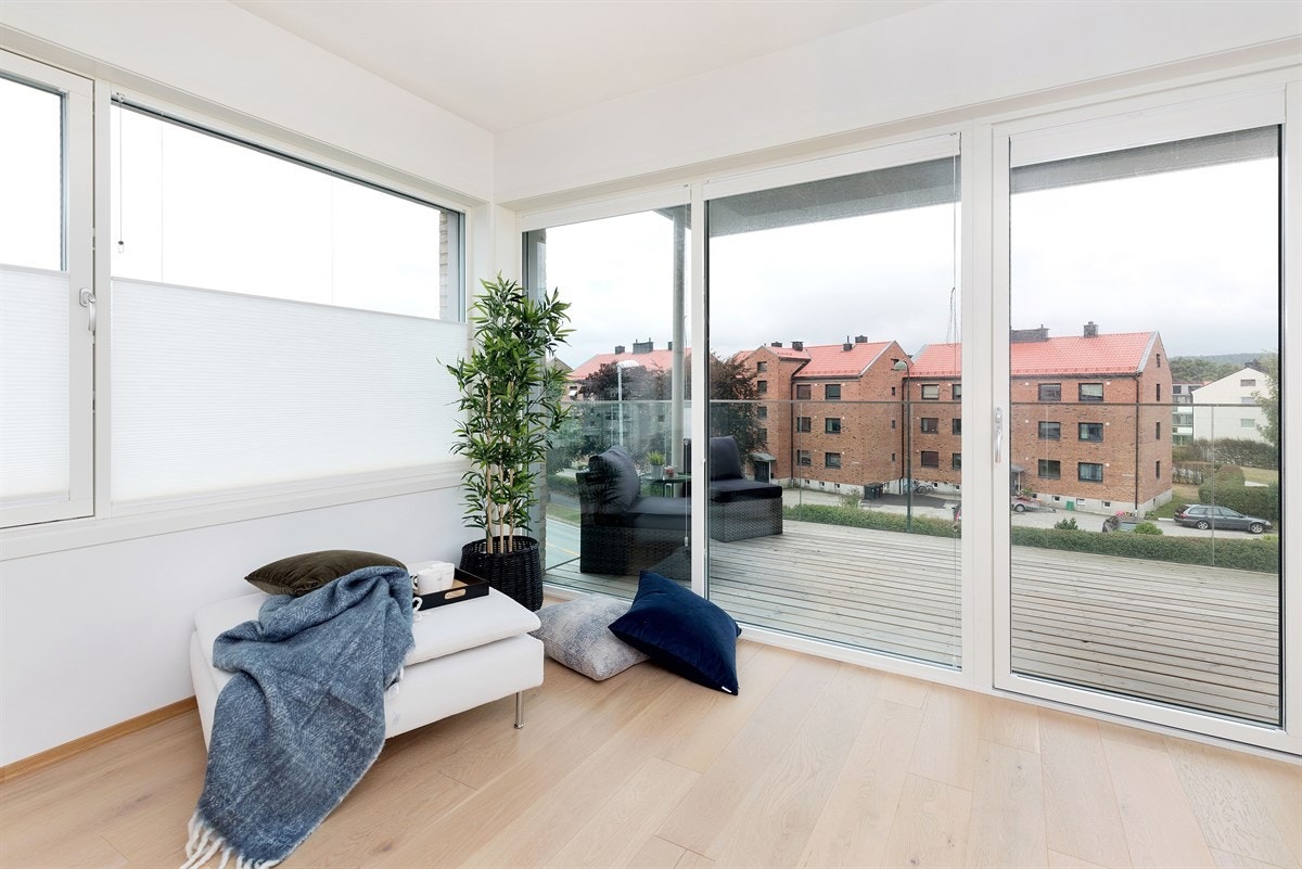 Lekker enstavs parkett på gulv Galleribilde