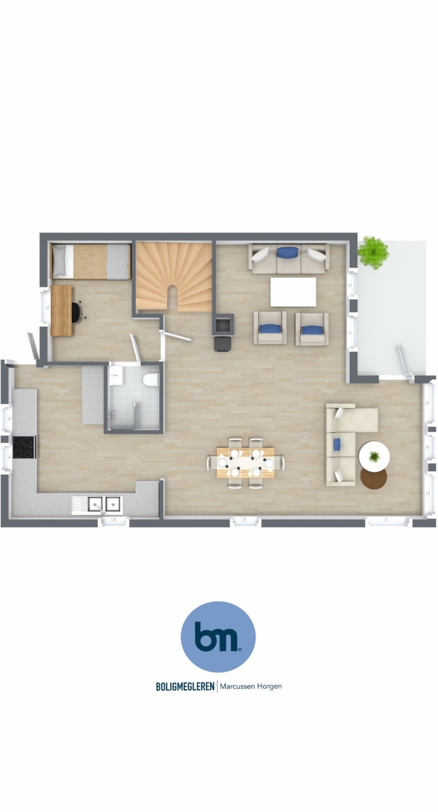 Plantegning 2 etg Galleribilde