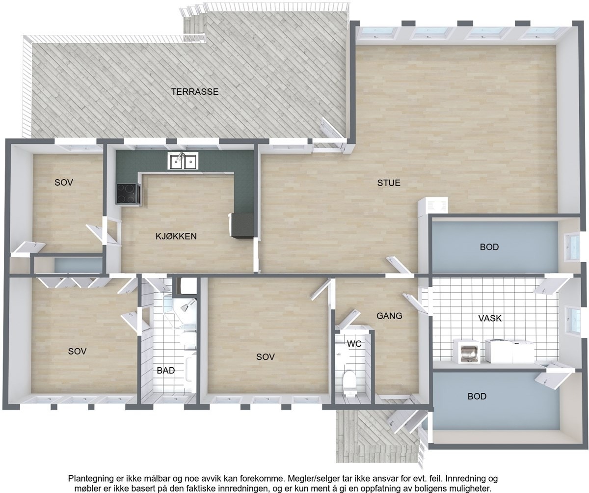 Haugelia 21 - 3D Floor Plan Galleribilde