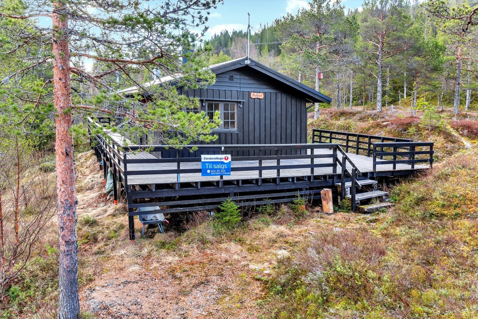 Tatt fra adkomstveg. Galleribilde