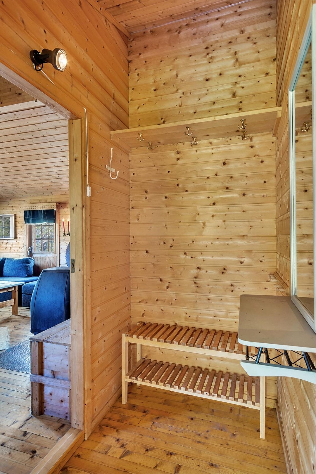 Vindfang mot stue. Galleribilde