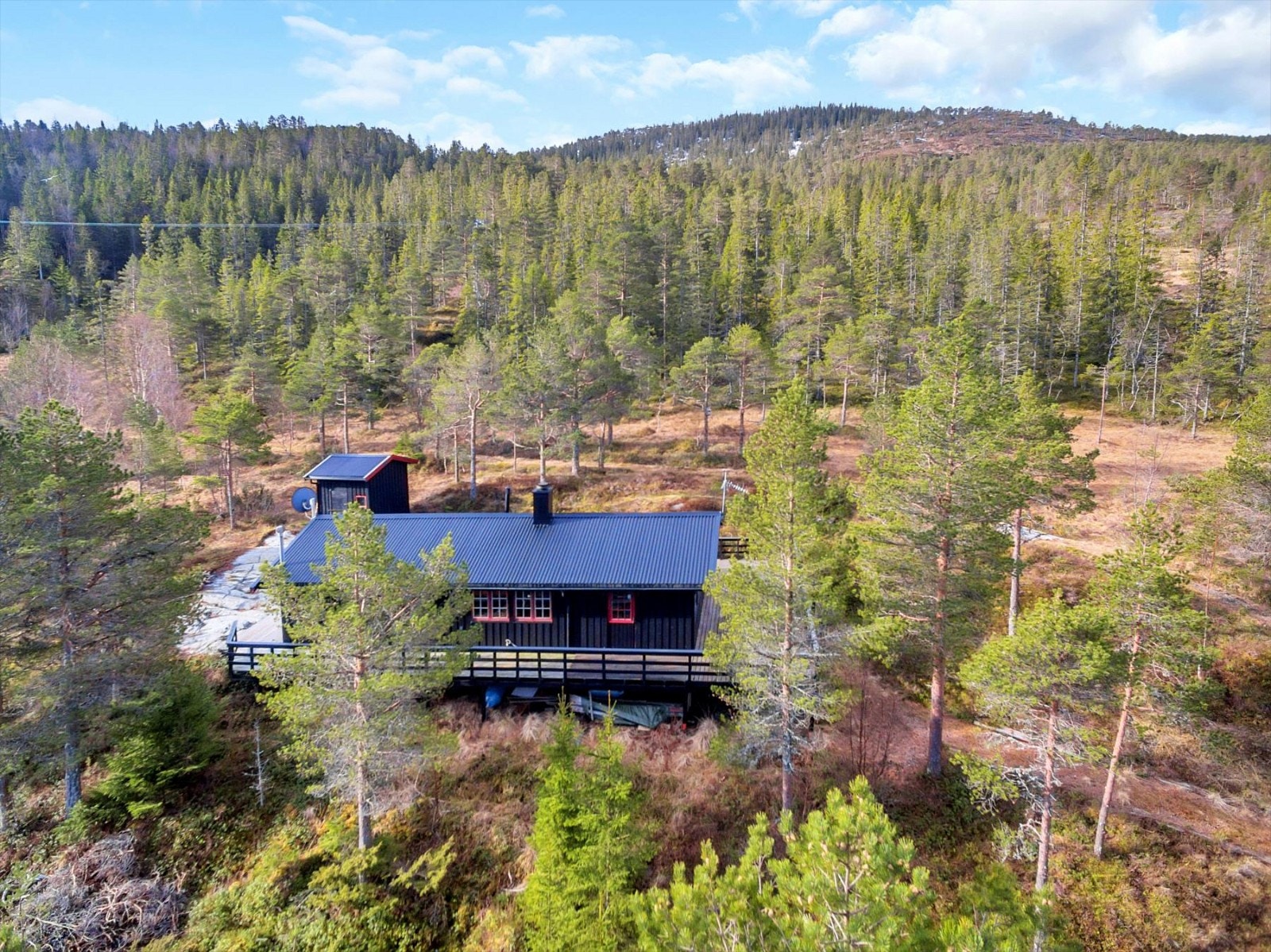 Hytte med nærområde. Galleribilde