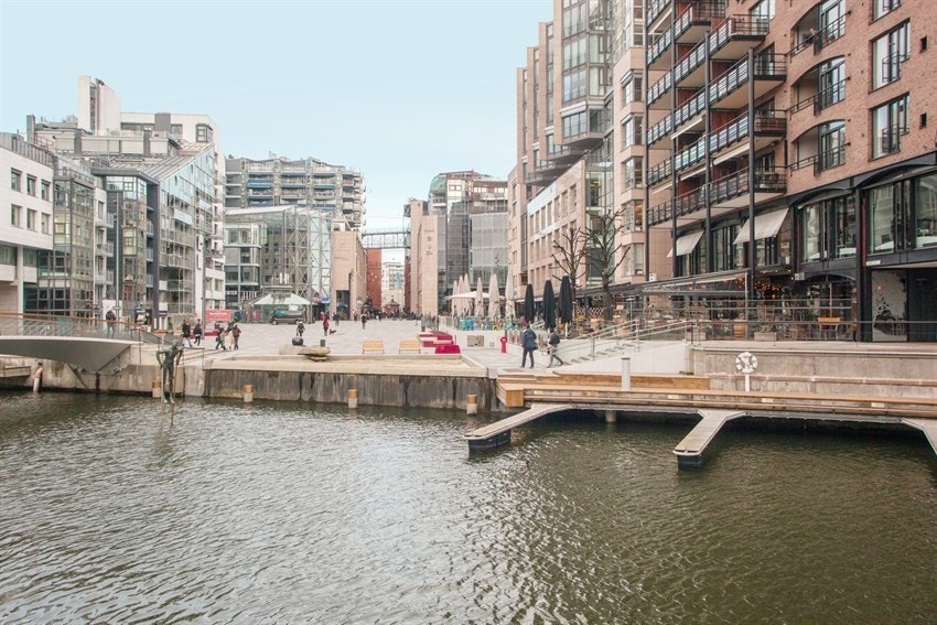 Det er ikke langt bort til Akerbrygge og Tjuvholmen. Galleribilde