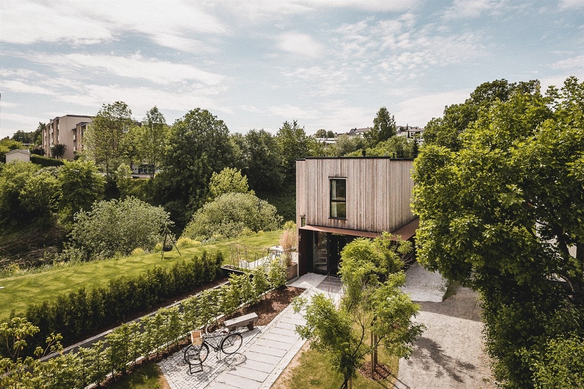 Tilbaketrukket, veletablert og familievennlig nabolag. Galleribilde