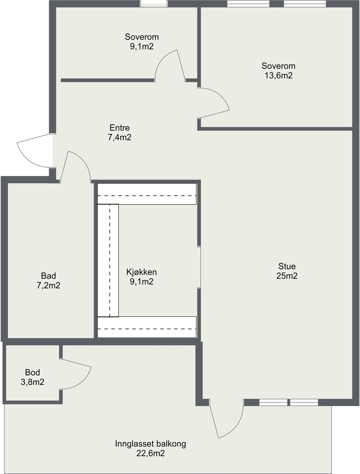 Plantegning 3.Etasje. Galleribilde