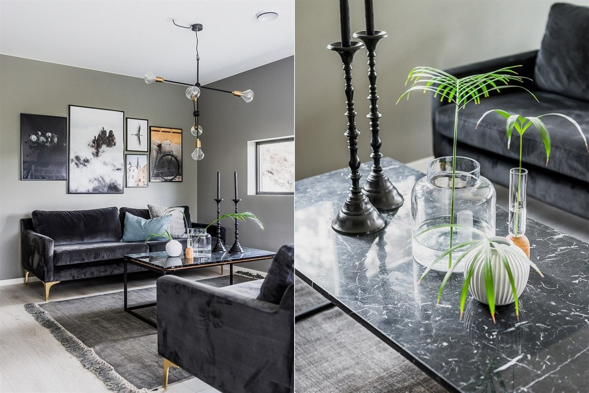 Standarden er påkostet og materialvalget er trendriktig. Galleribilde