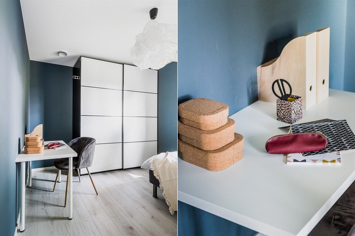 Her er det plass til både garderobeskap og skrivepult. Galleribilde