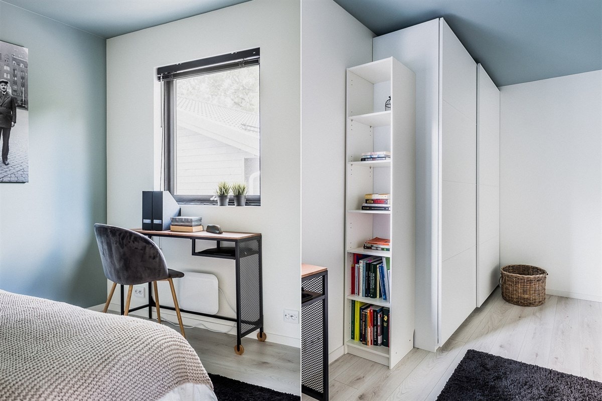 Et rom som kan fungere godt i kombinasjon som kontor. Galleribilde