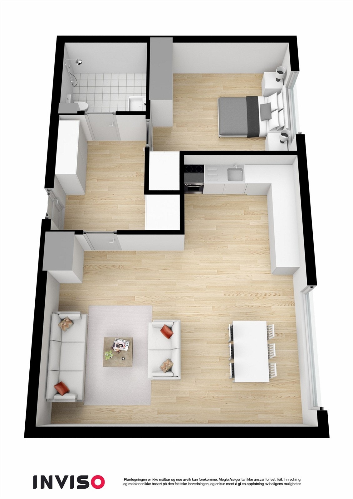 3D-Plantegning. Galleribilde