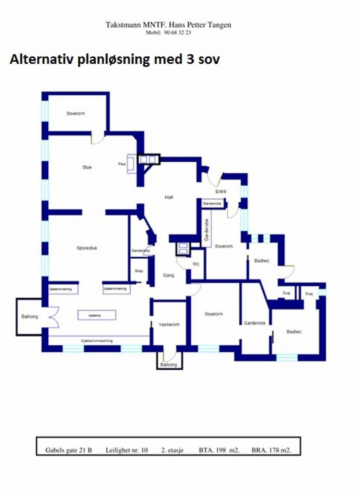 Alternativ planløsning Galleribilde