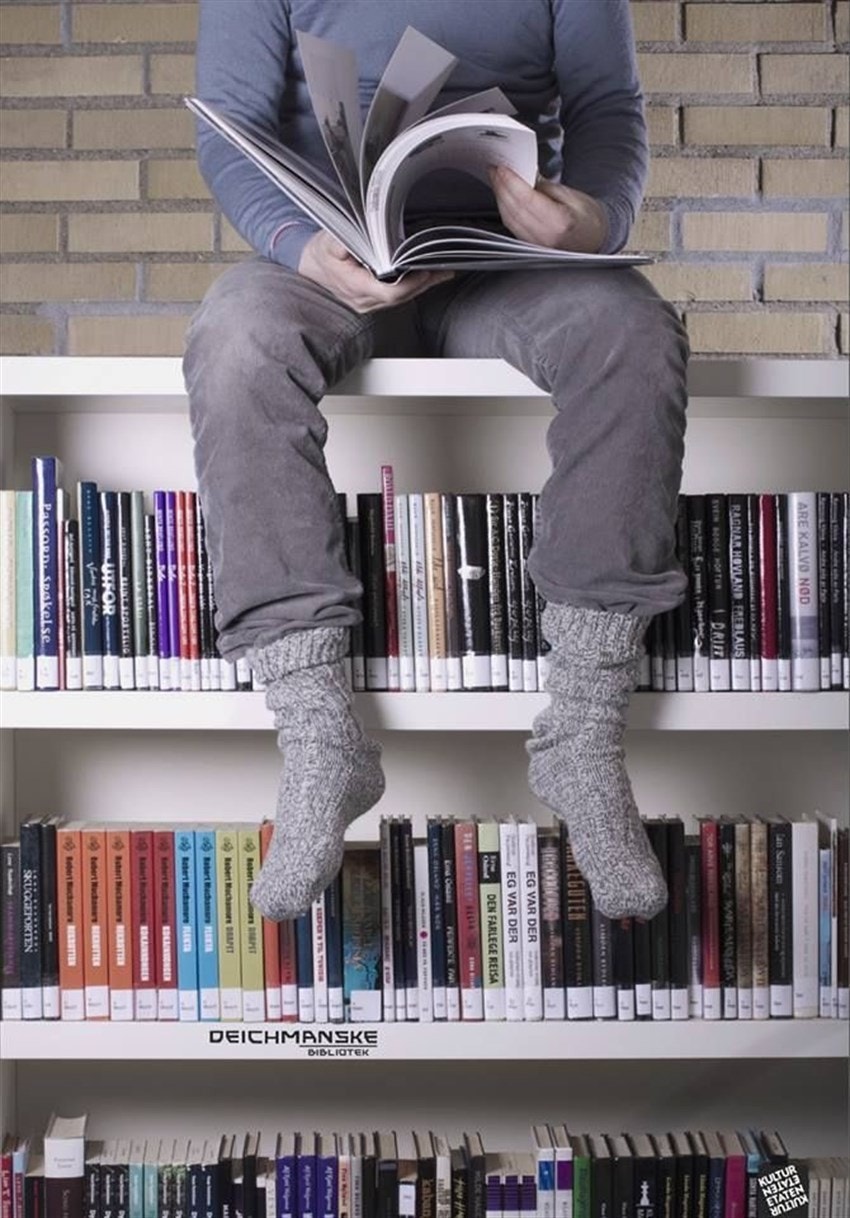 Deichmanske Bibliotek finner du på senteret. Galleribilde