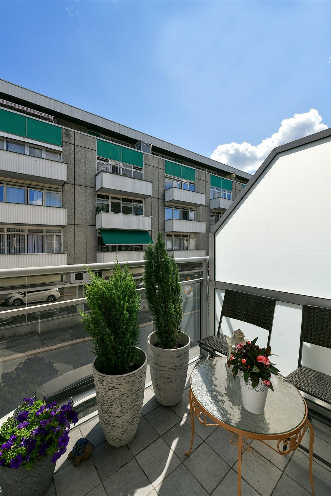 Utsikt fra terrasen. Galleribilde