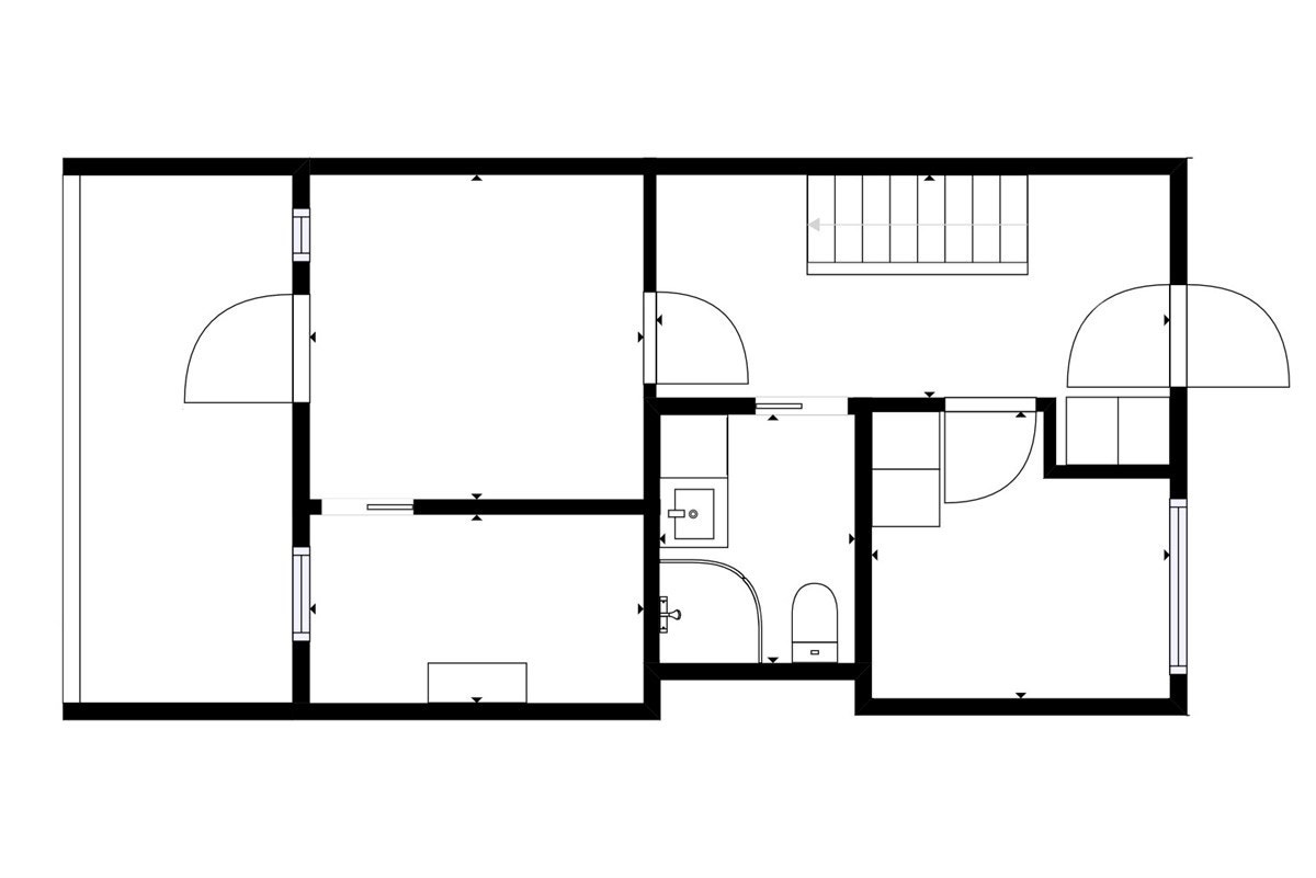 Plantegning 1. Etasje. Galleribilde