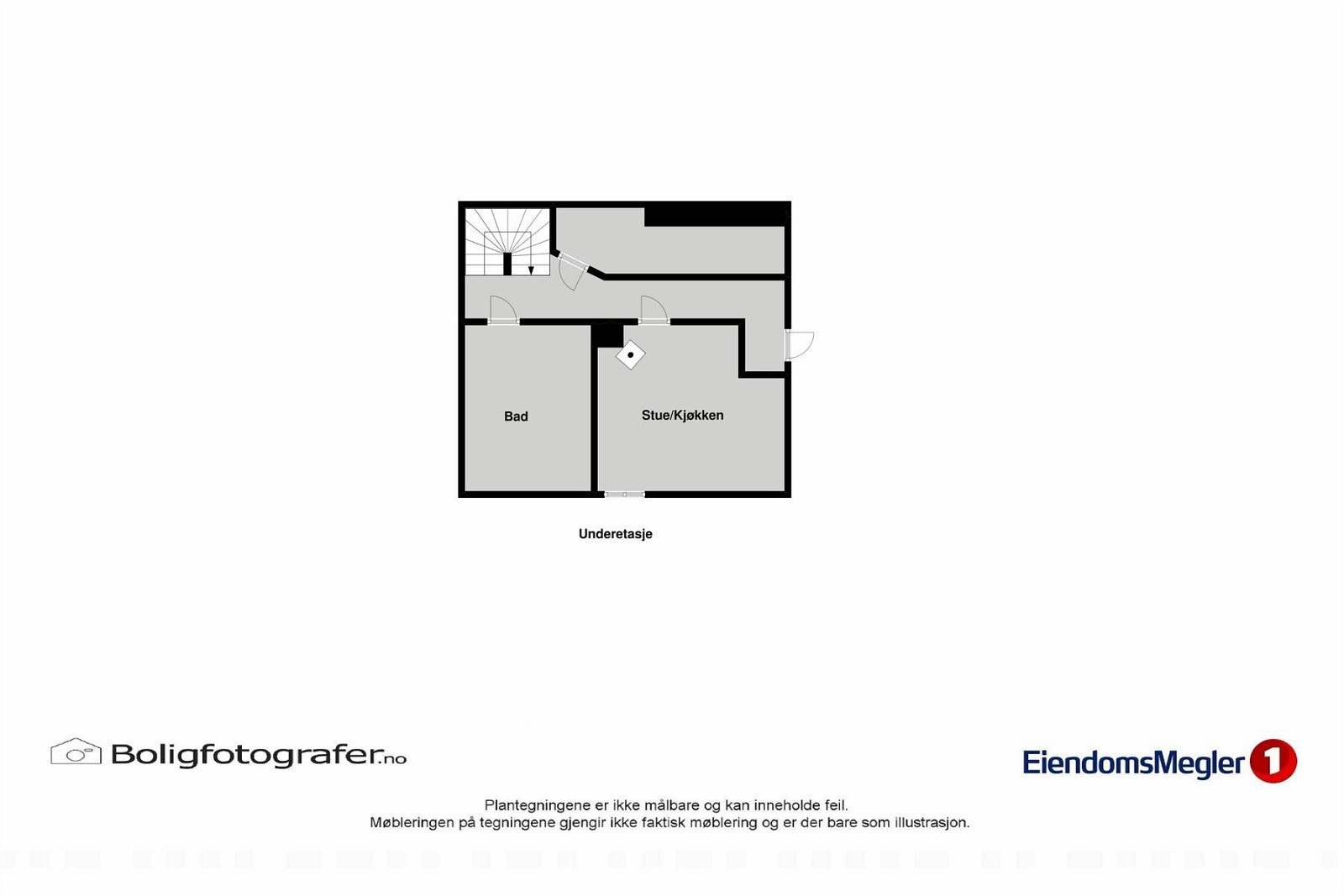 Plantegning u.etg. Galleribilde