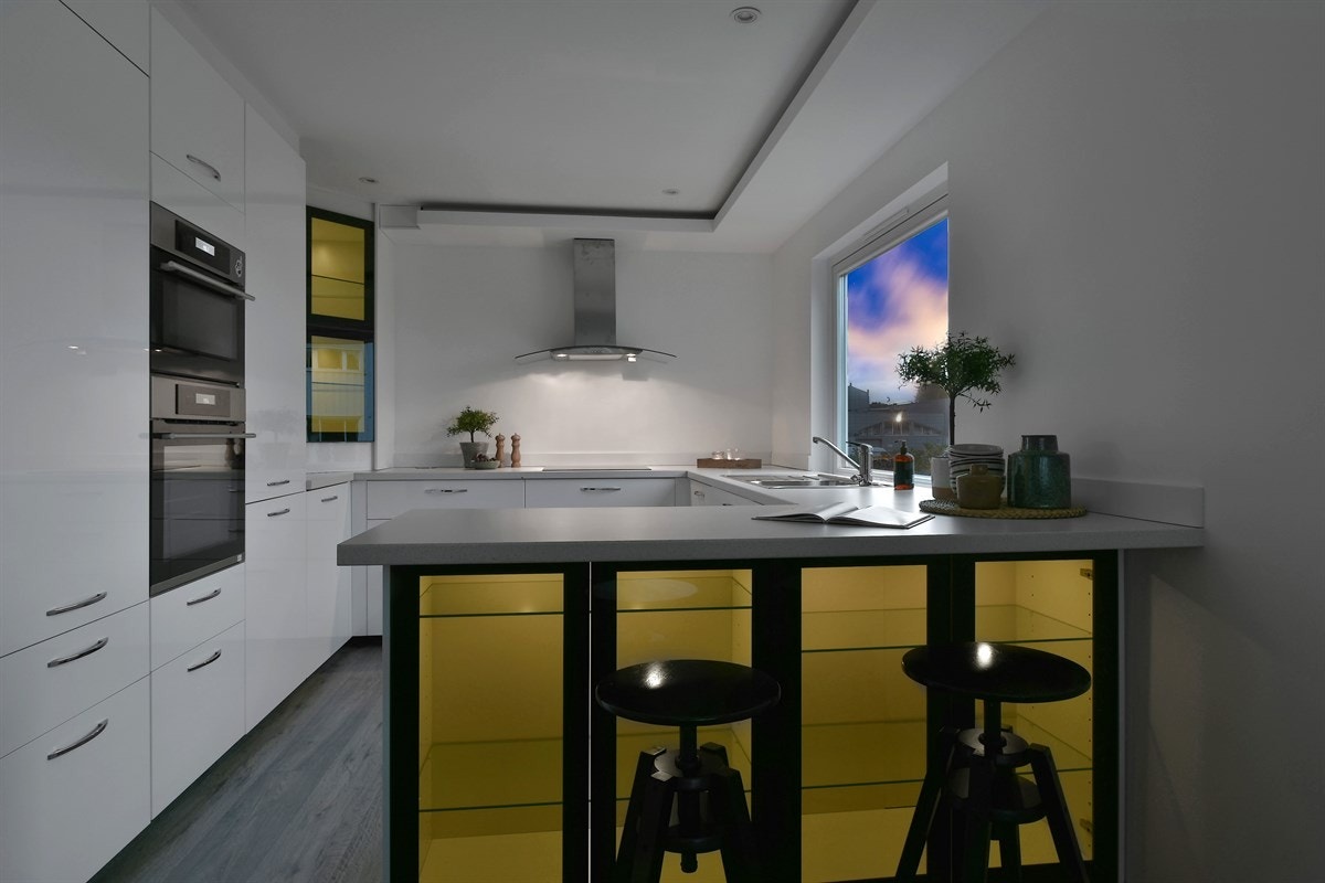 Her bys det på god benke- og lagringsplass. Galleribilde