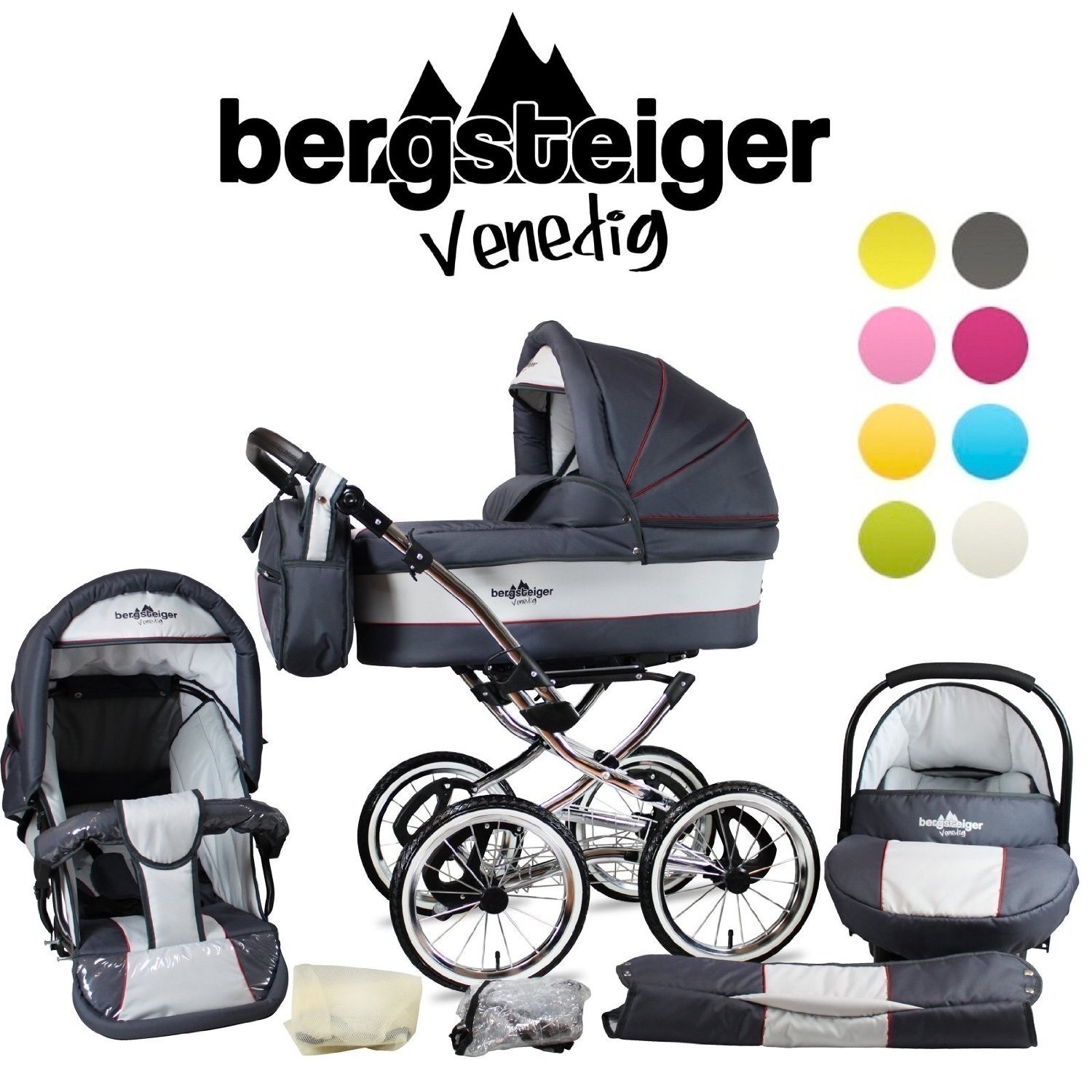 SALG! Tysk kombivognpakke Bergsteiger Venedig, 3 i 1, 8 farger | FINN-torget