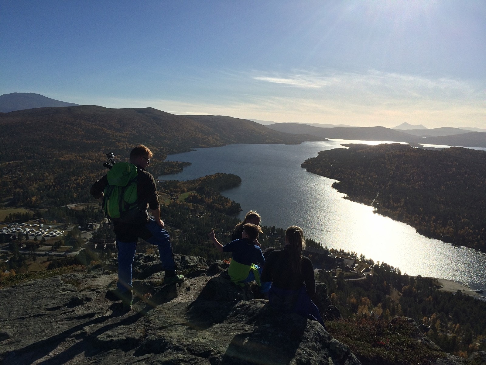Utsikt fra Kletten 953 moh. Kjempefin til en kort ettermiddagstur fra hytta. Galleribilde