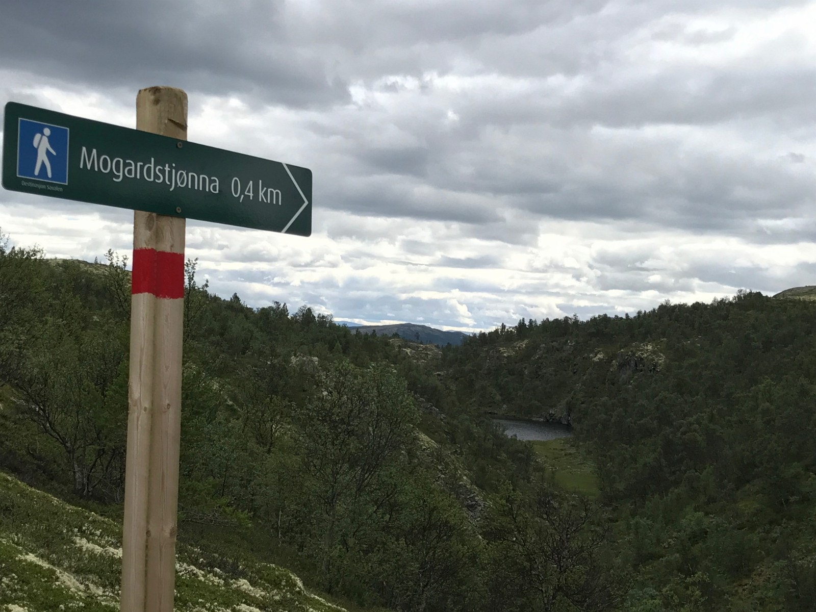 Oppmerkede turstier i forskjellige vanskelighetsgrader Galleribilde