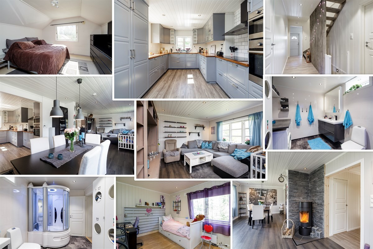 Velkommen til Sørumsvegen 77 - En innholdsrik bolig over 3 plan med delikat kjøkken og bad.