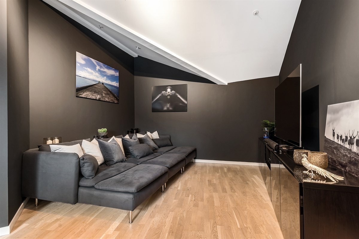 Tv-stuen i 5.etasje. Galleribilde