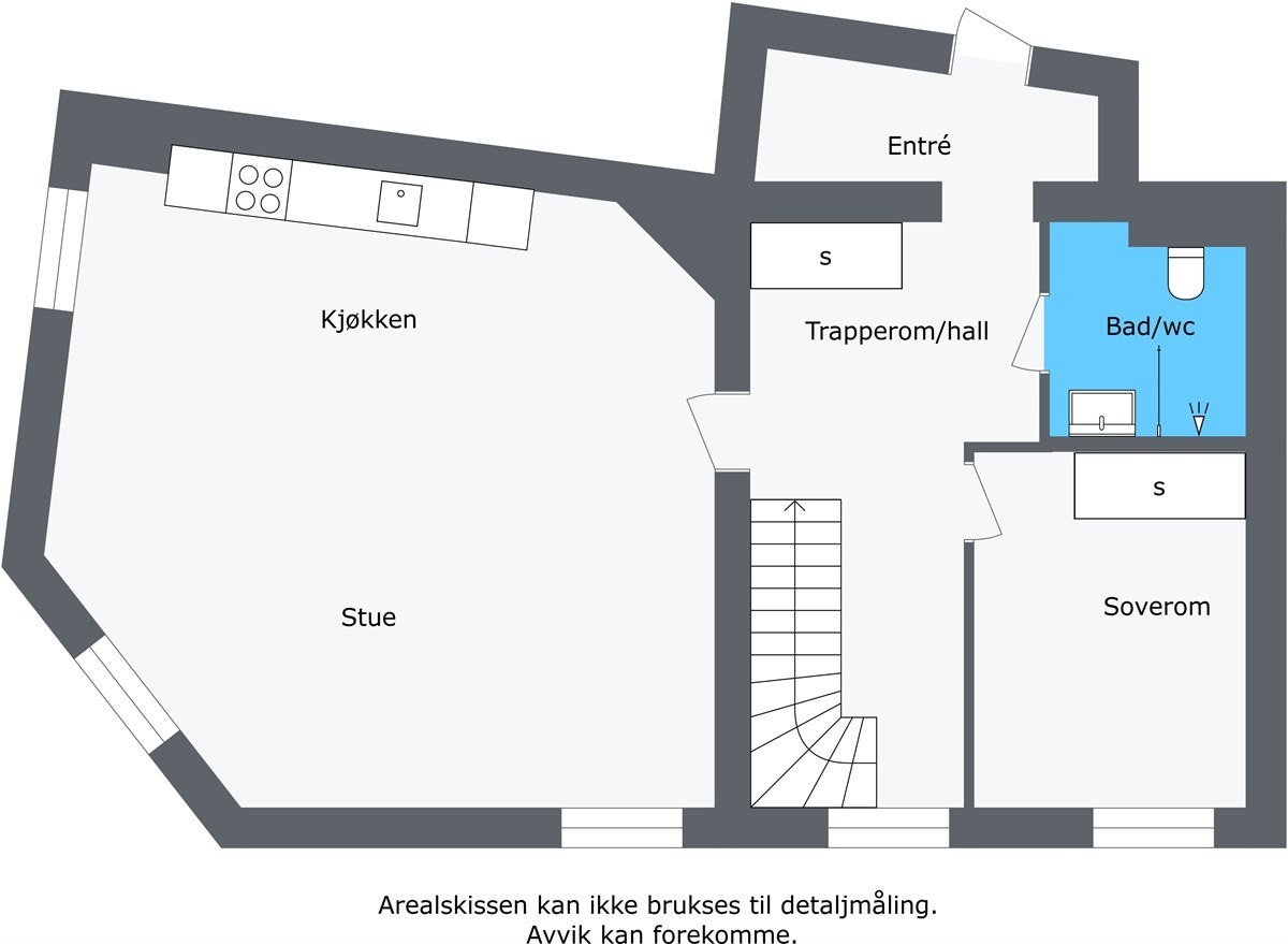 Planskisse 4.etasje. Kun illustrasjon. Galleribilde