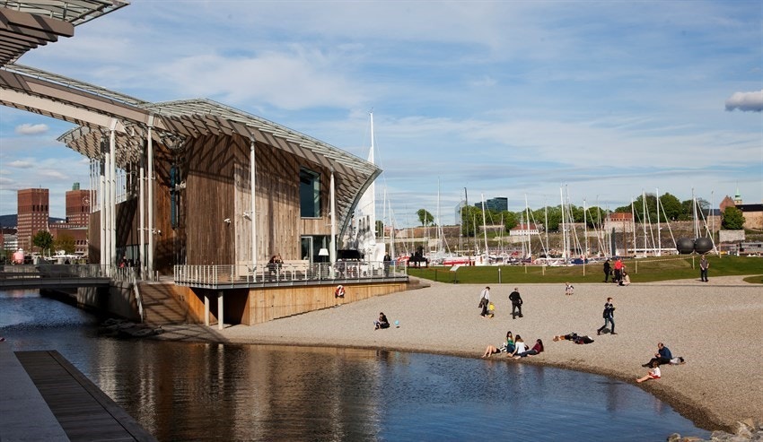 Nærmiljø. Tjuvholmen. Galleribilde