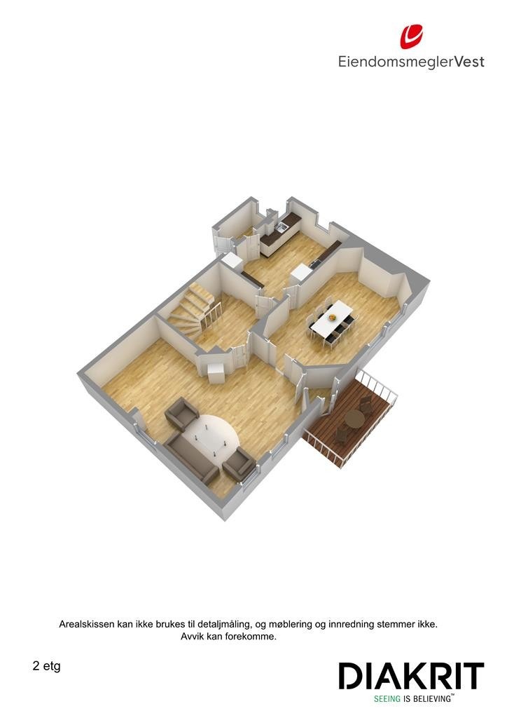 Plantegning 3D Galleribilde