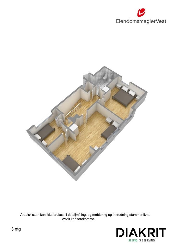 Plantegning 3D Galleribilde