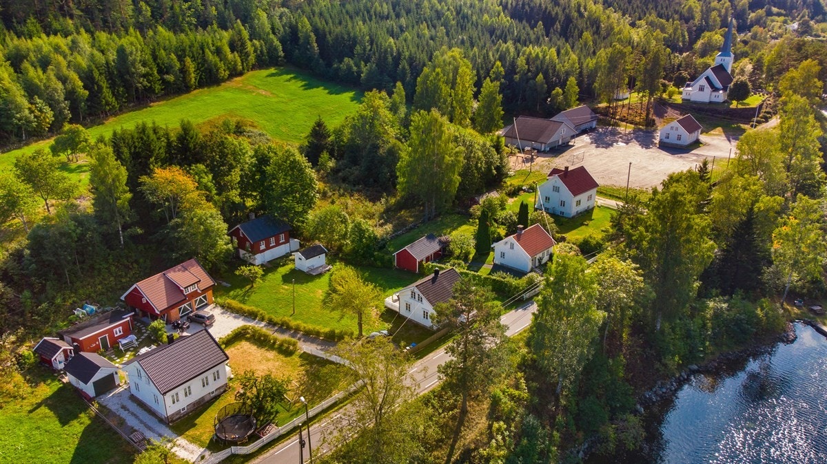 Dronebilde Galleribilde