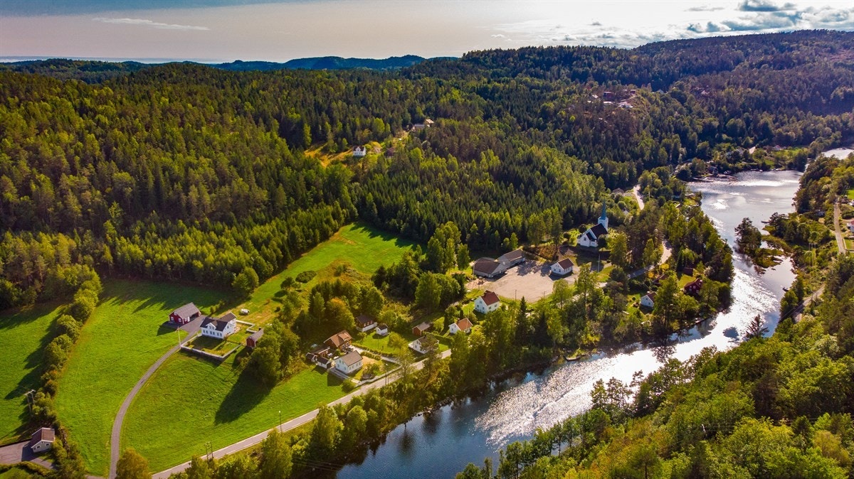 Dronebilde Galleribilde