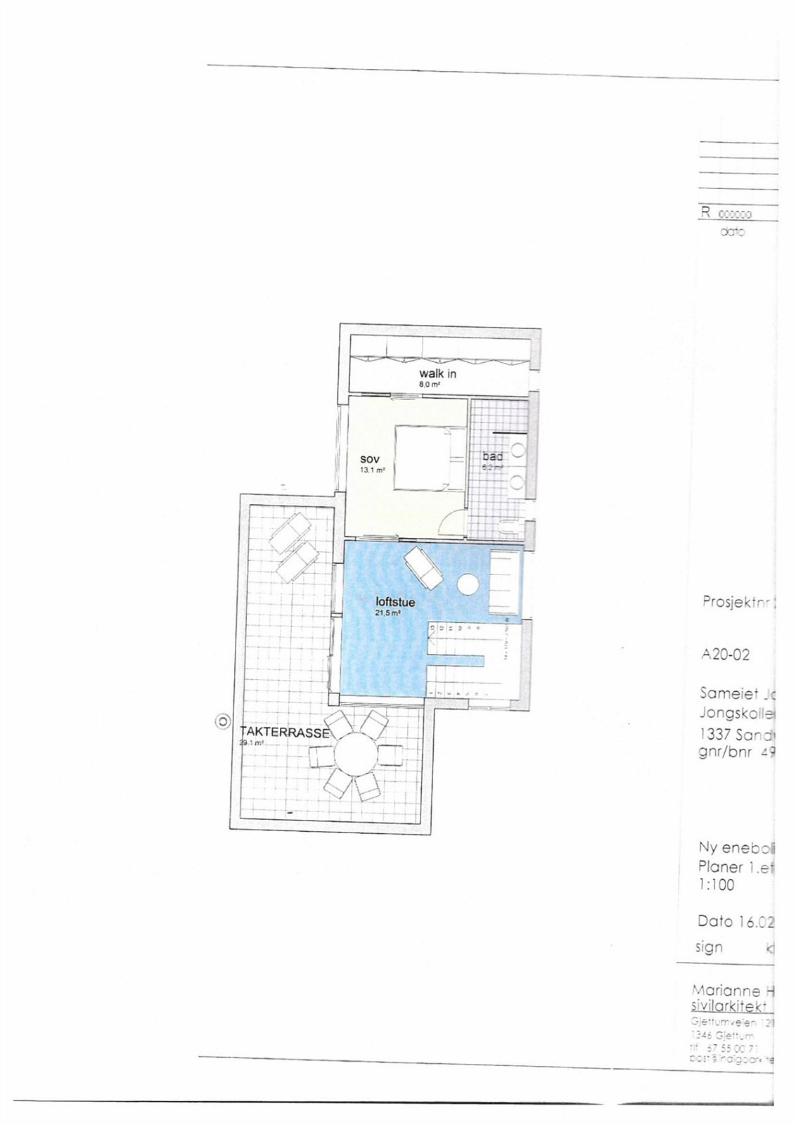 Plantegning 2. etg. Galleribilde