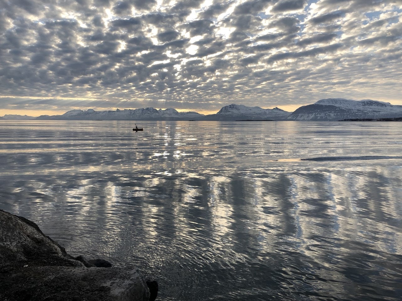 Utsikten fra brygga utover sundet er upåklagelig. Galleribilde