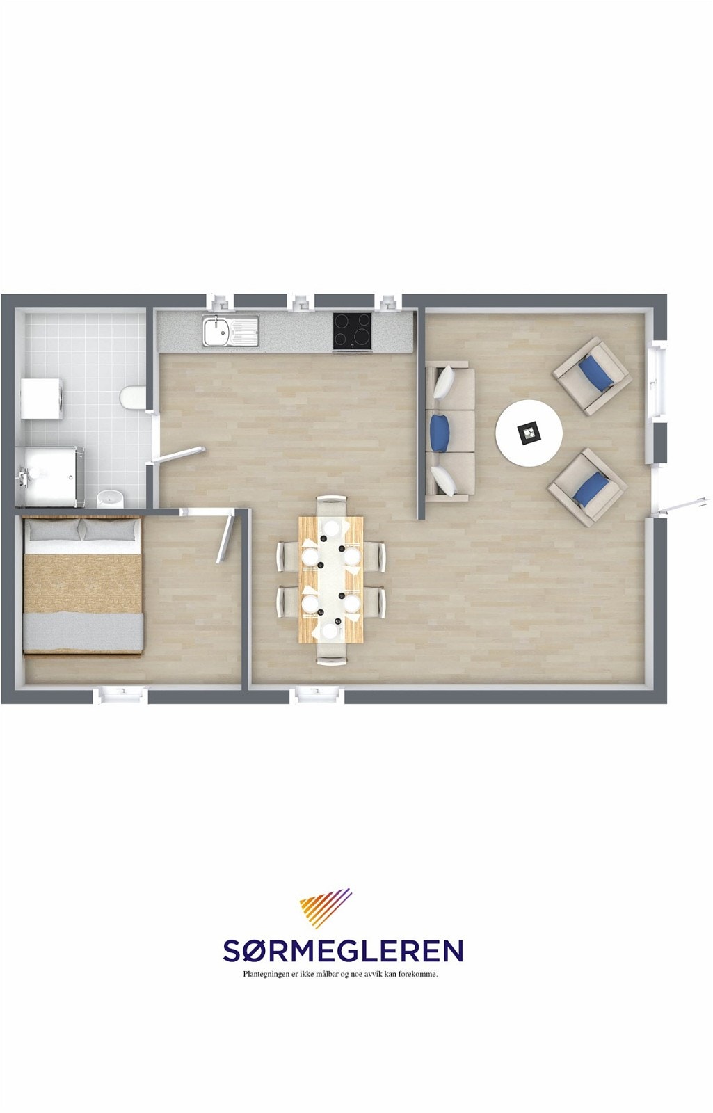 RoomSketcher 3D Floor Plan3 Galleribilde