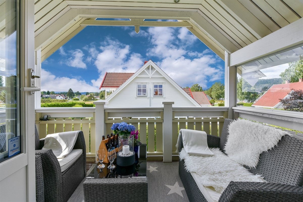 Overbygget veranda. Galleribilde