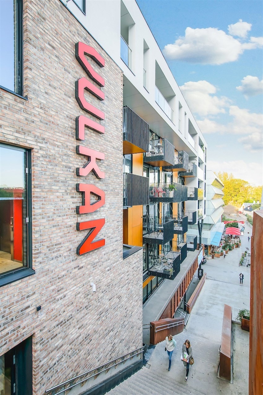- Vulkan, Oslos hotte kultur- og kreative næringslivsenter med ny park, skoler, hoteller, treningssenter, klatresenter, restauranter, barer og den nye Mathallen - Galleribilde