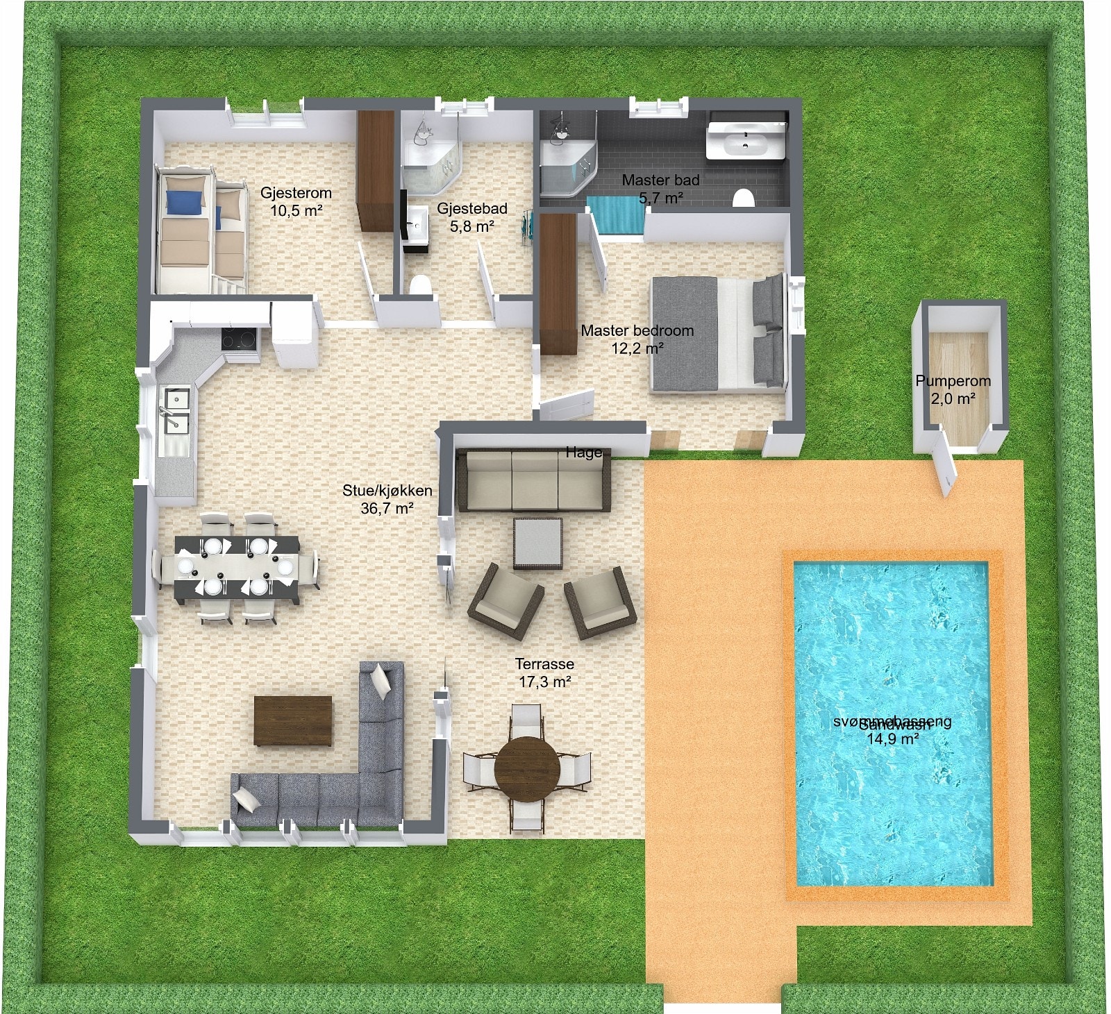 Gulvplan 3d Galleribilde