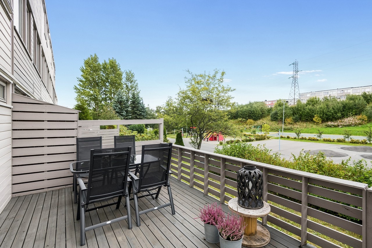 Her kan du nyte morgen og formiddagssolen. Galleribilde