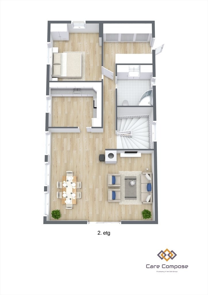 Plantegning 2.etg. Galleribilde