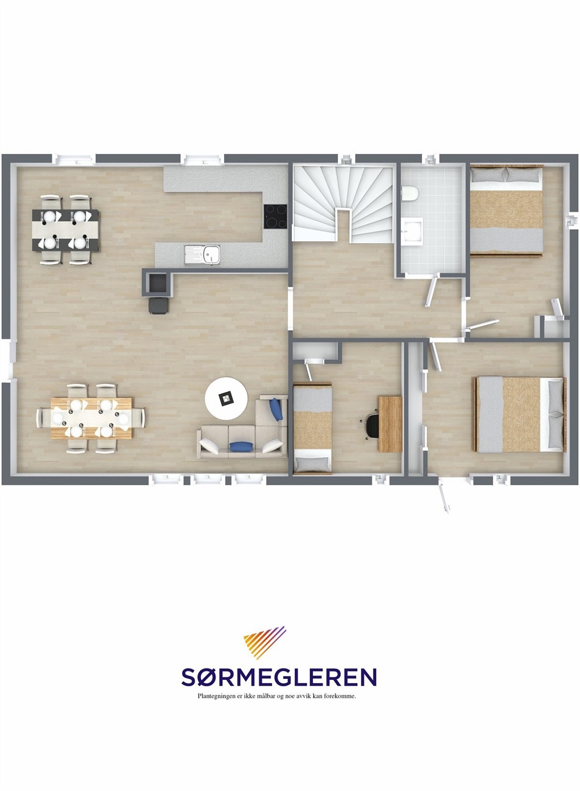 RoomSketcher 3D Floor Plan2 Galleribilde