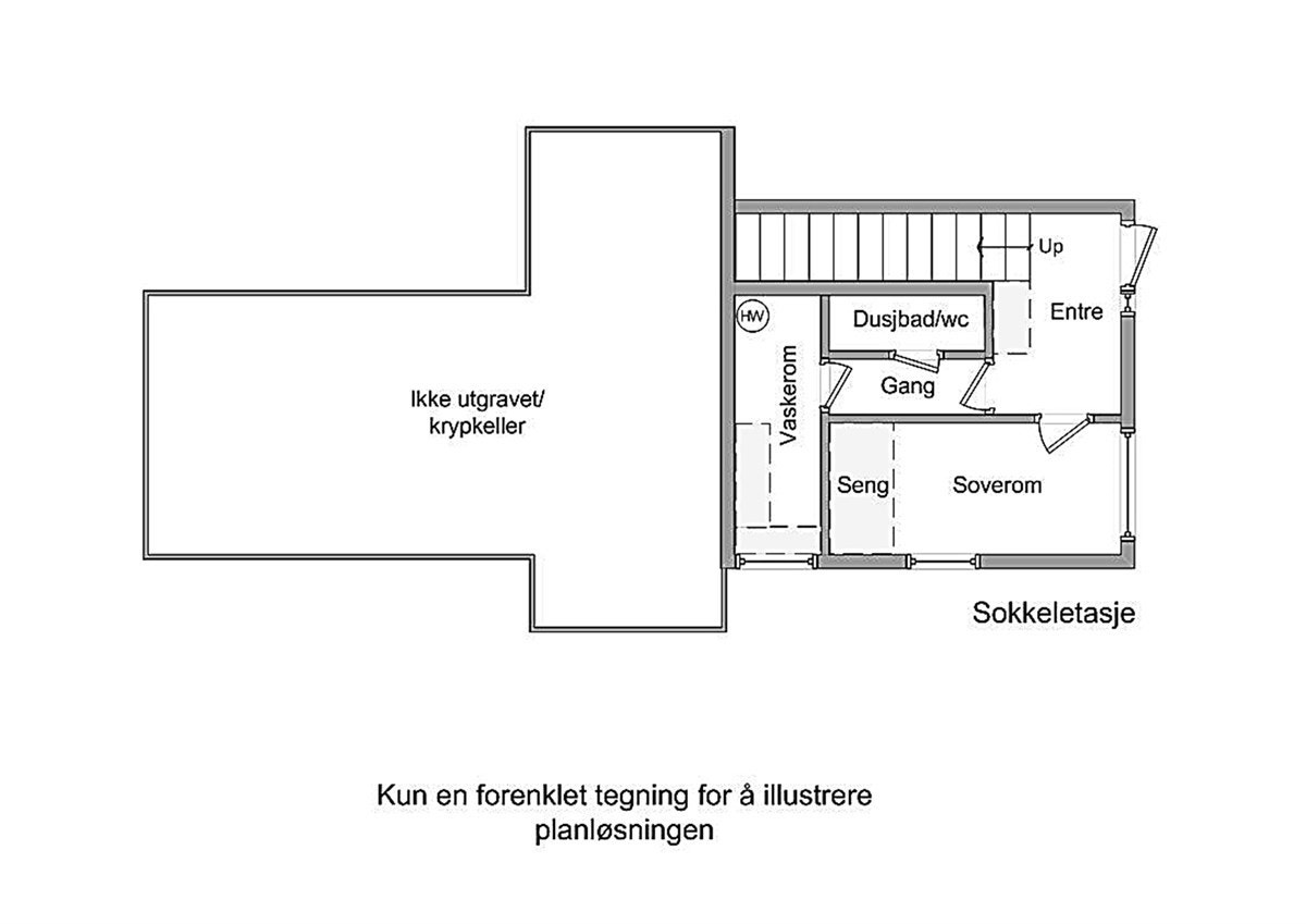 Sokkeletasje Galleribilde