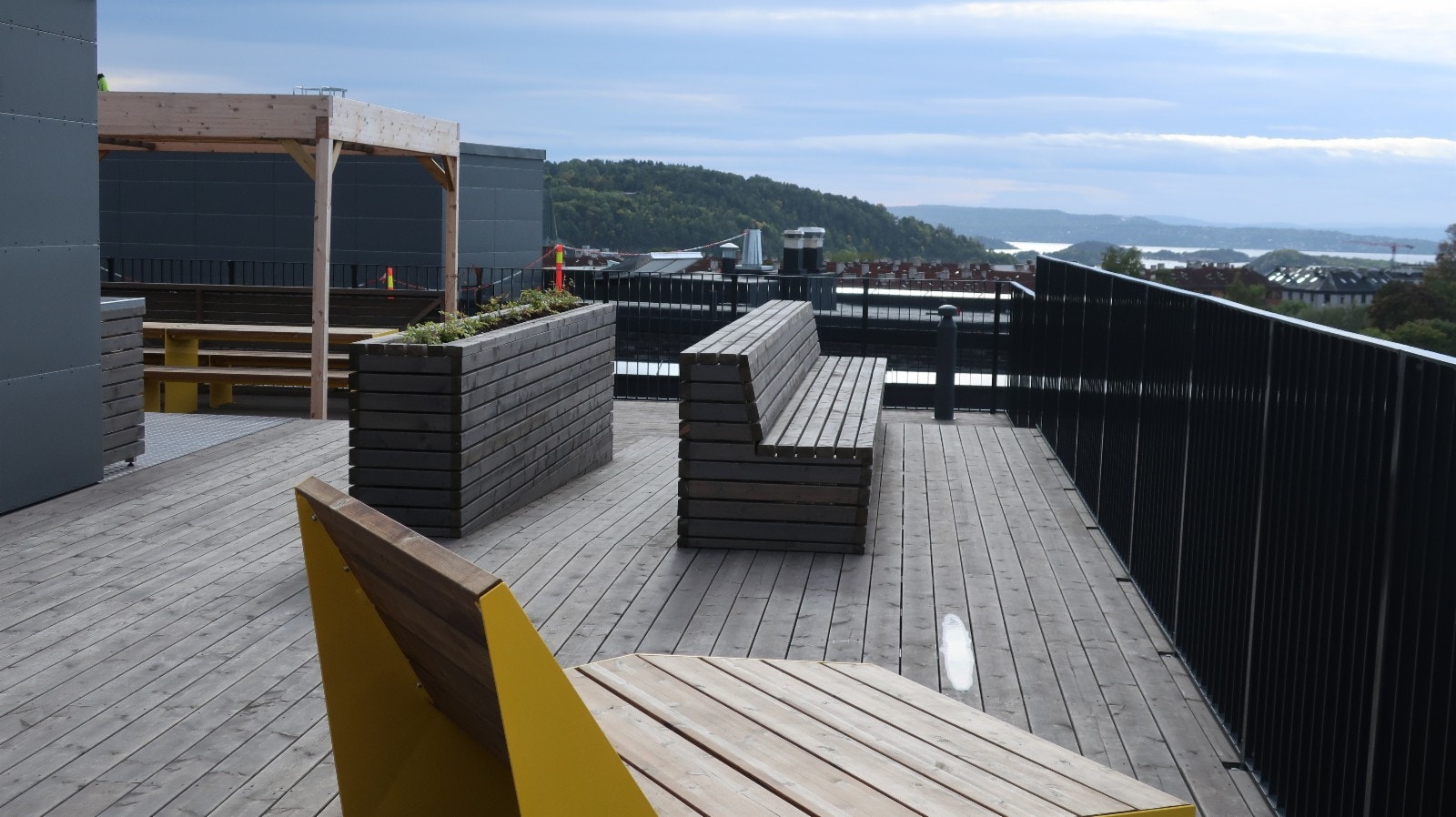 Felles takterrasse med utsikt over hele Oslo Galleribilde
