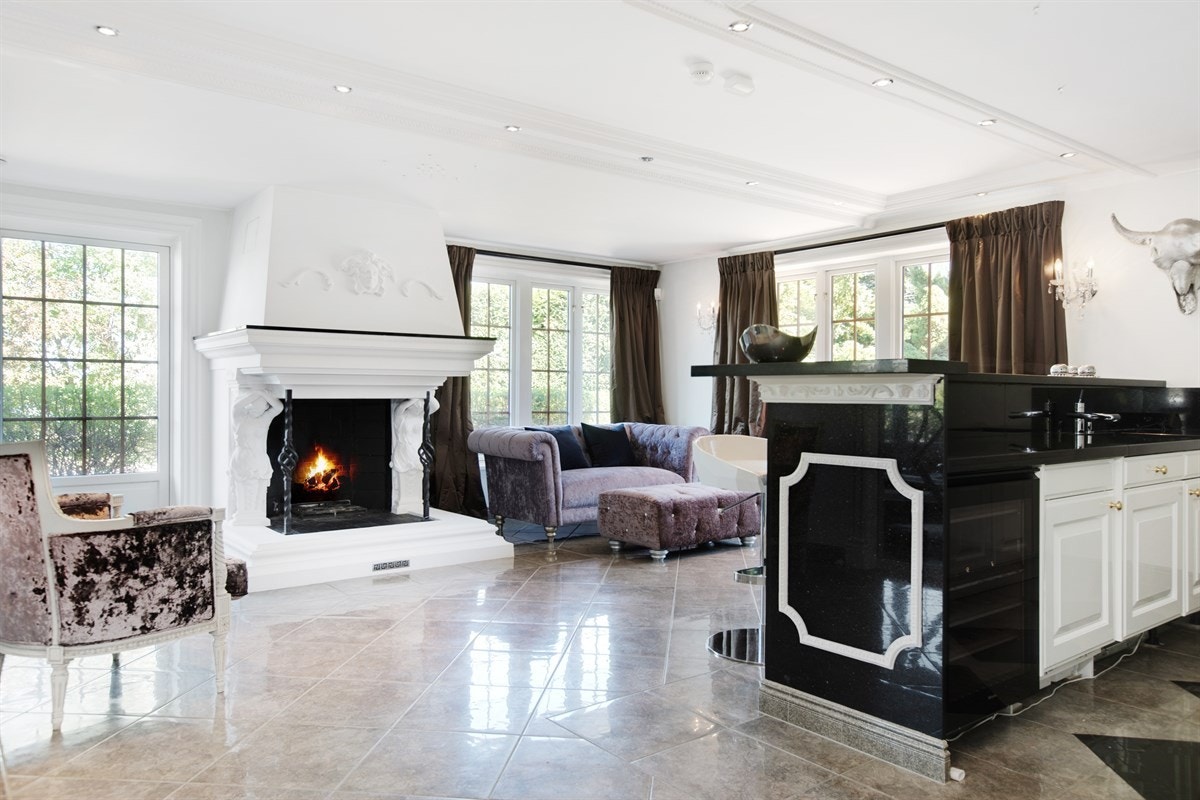 Stue/fullt utstyrt bar i underetg. Galleribilde