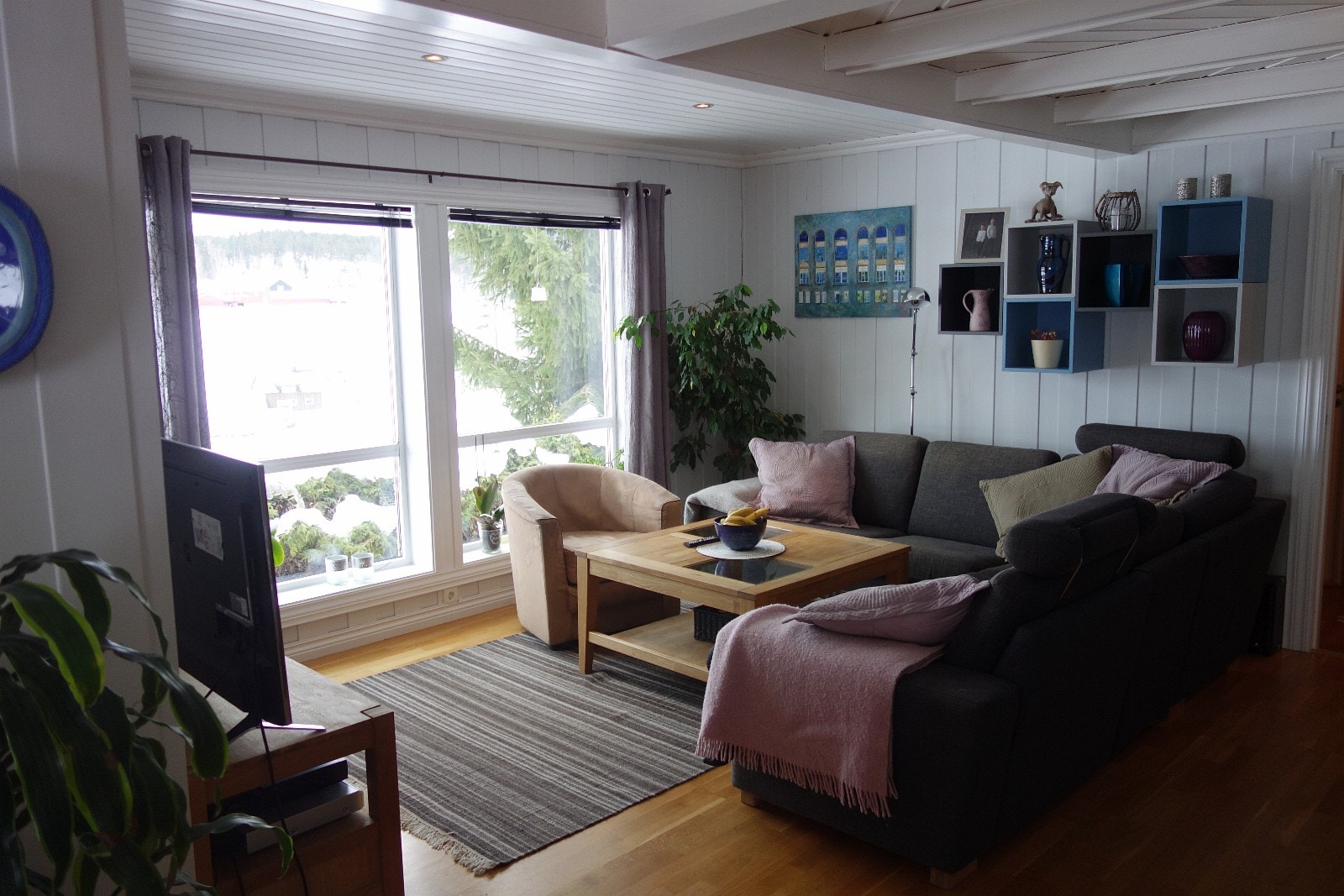 Stue møblert Galleribilde